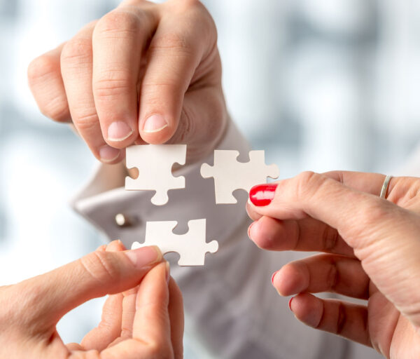 hands holding puzzle pieces